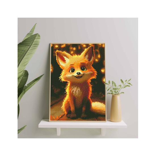 Diamond painting, Sweet Fox, 30x40, Oh-art, EJ1566
