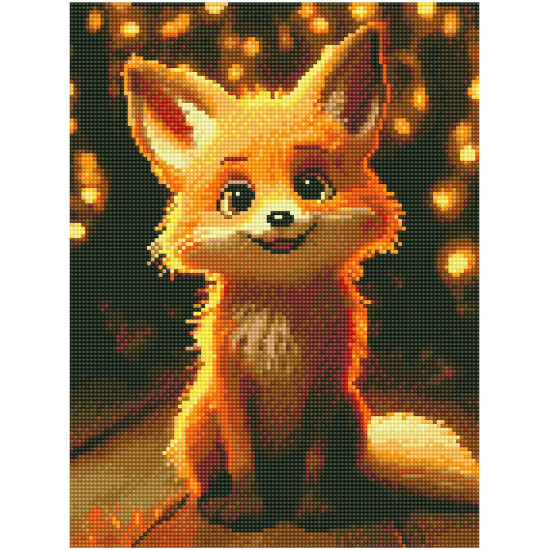 Diamond painting, Sweet Fox, 30x40, Oh-art, EJ1566