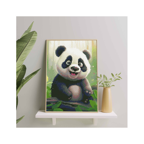 Timanttimaalaus, Mała panda, 30x40, Oh-art, EJ1570