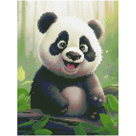 Timanttimaalaus, Mała panda, 30x40, Oh-art, EJ1570