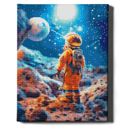 Dimanta mozaīka, Kosmonauts, 40x50, Oh-art, GJ6329