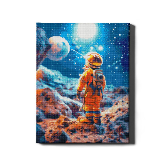 Dimanta mozaīka, Kosmonauts, 40x50, Oh-art, GJ6329