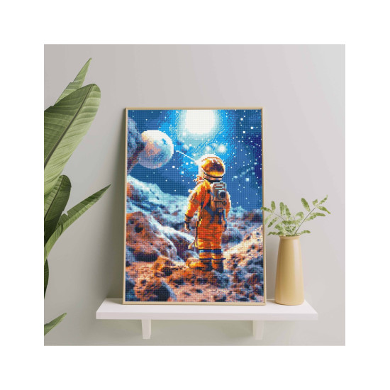Dimanta mozaīka, Kosmonauts, 40x50, Oh-art, GJ6329