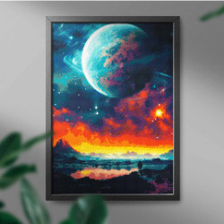 Dimanta mozaīka, Lielā planēta, 40x50, Oh-art, GJ6331