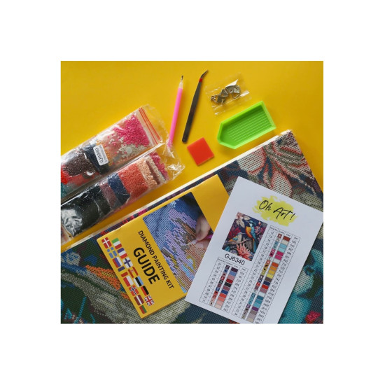 Dimanta mozaīka, Meitenes seja, 40x50, Oh-art, GJ6278