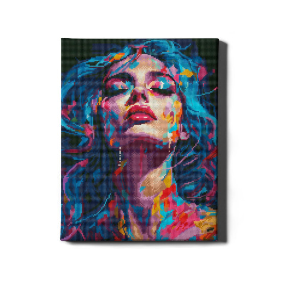 Dimanta mozaīka, Meitenes seja, 40x50, Oh-art, GJ6278