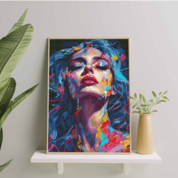 Dimanta mozaīka, Meitenes seja, 40x50, Oh-art, GJ6278