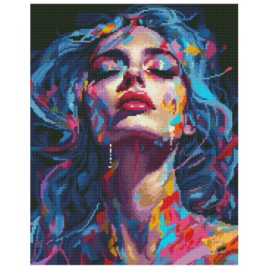 Dimanta mozaīka, Meitenes seja, 40x50, Oh-art, GJ6278