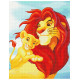 Deimantinė mozaika, Mufasa su Simba, 40x50, Oh-art, GJ6316