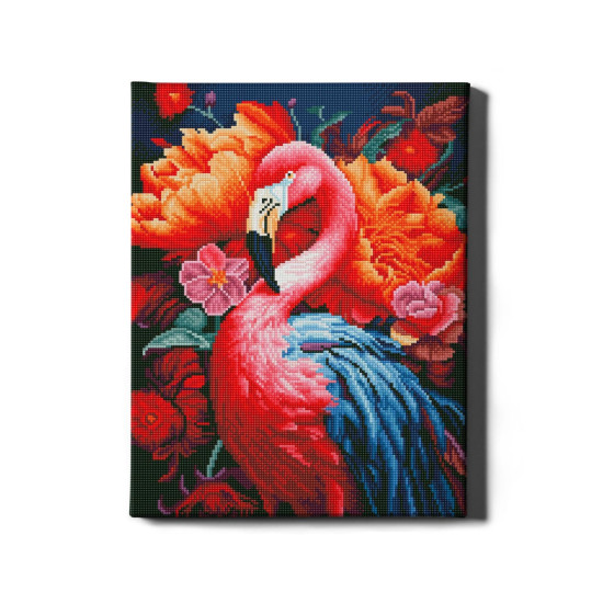 Deimantinė mozaika, Rausvasis flamingas, 40x50, Oh-art, GJ6309