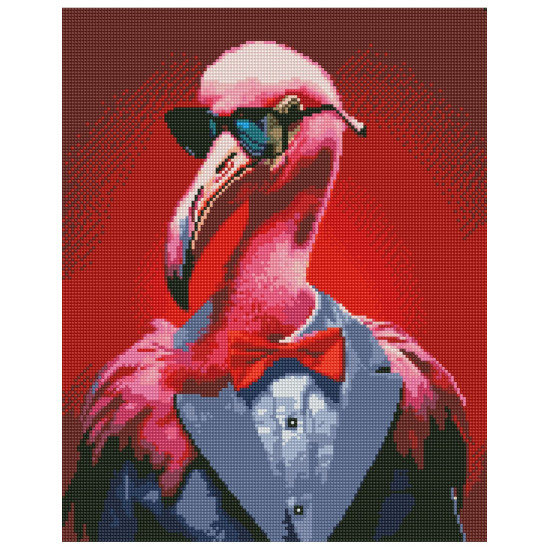 Dimanta mozaīka, Flamingo Advokāts, 40x50, Oh-art, GJ6418