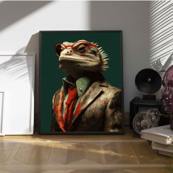 Glezna pēc numuriem, Hameleons uzvalkā, 40x50, Oh-art, ANG730