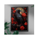 Painting by numbers, Crow and Rose, 40x50, Oh-art, ANG727