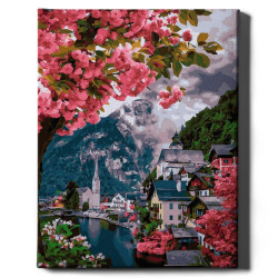 Tapymas pagal numerius, Sakura mieste, 40x50, Oh-art, ANG461