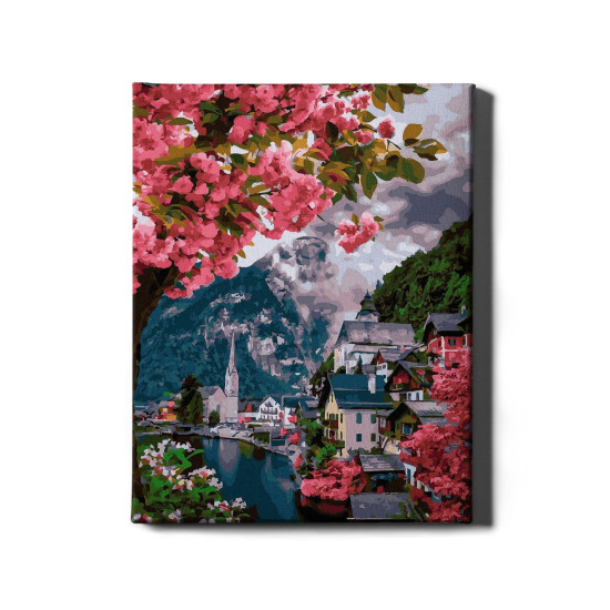 Tapymas pagal numerius, Sakura mieste, 40x50, Oh-art, ANG461