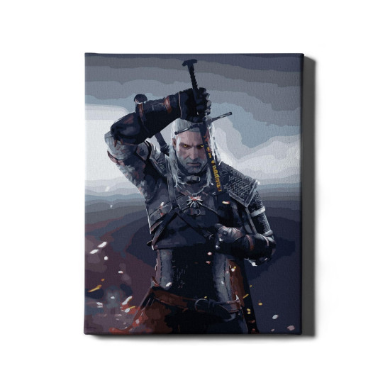 Painting by numbers, The Witcher and the Sword, 40x50, Oh-art, ANG712