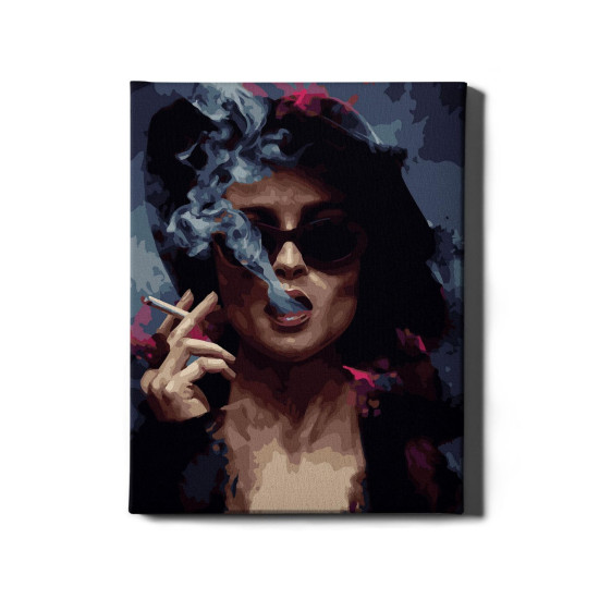 Tapymas pagal numerius, Mergina su cigarete, 40x50, Oh-art, GX43011