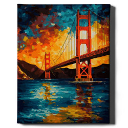 Glezna pēc numuriem, Sanfrancisko, 40x50, Oh-art, GX47171