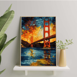 Glezna pēc numuriem, Sanfrancisko, 40x50, Oh-art, GX47171