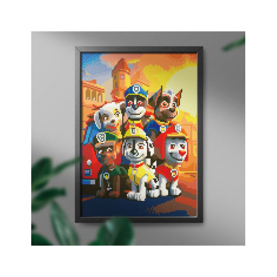Dimanta mozaīka, Paw Patrol, 30x40, Oh-art, EJ1623