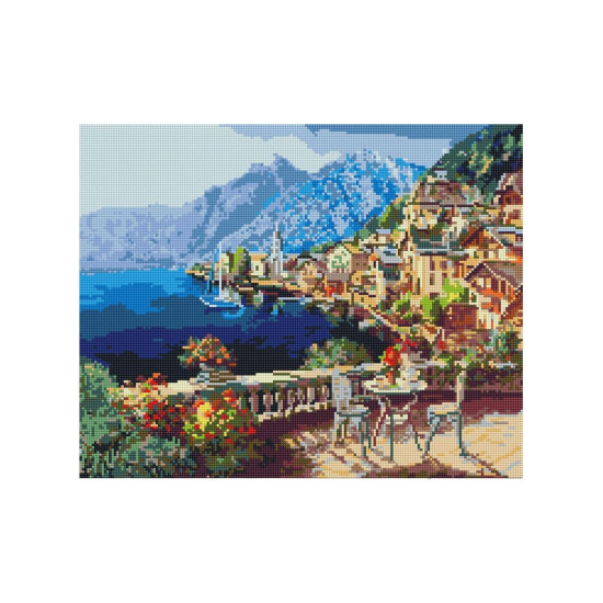 Алмазная живопись, Утро на набережной, 40x50, Oh-art, GJ2372