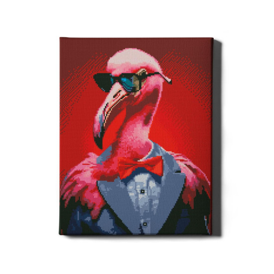 Dimanta mozaīka, Flamingo Advokāts, 40x50, Oh-art, GJ6418