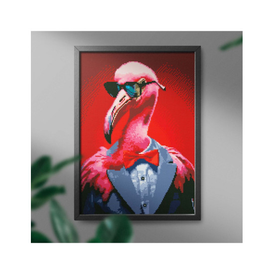 Dimanta mozaīka, Flamingo Advokāts, 40x50, Oh-art, GJ6418