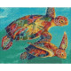 Dimanta mozaīka, Jūras Bruņurupuči, 48x38 cm, artkatalog, WD064