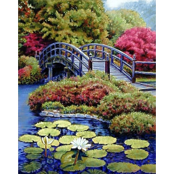 Dimanta mozaīka, Japāņu Dārzs, 38x48 cm, artkatalog, WD096