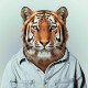 Dimanta mozaīka, Mr Tiger, 38х38 cm, artkatalog, WD258