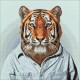 Dimanta mozaīka, Mr Tiger, 38х38 cm, artkatalog, WD258