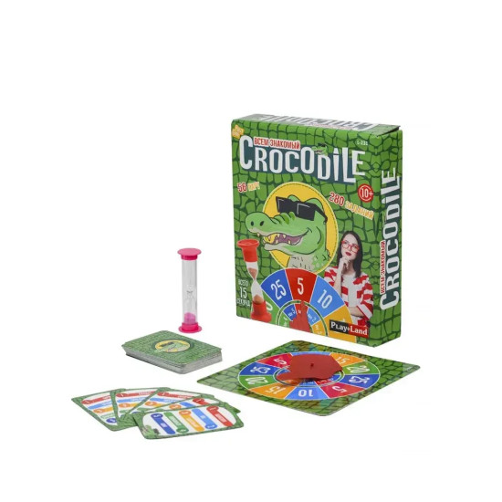 Lautapeli Krokotiili (10+, venäjäksi), PlayLand, L-231