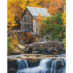 Timanttimaalaus, Vesimylly, 40x50, artkatalog, WD3057