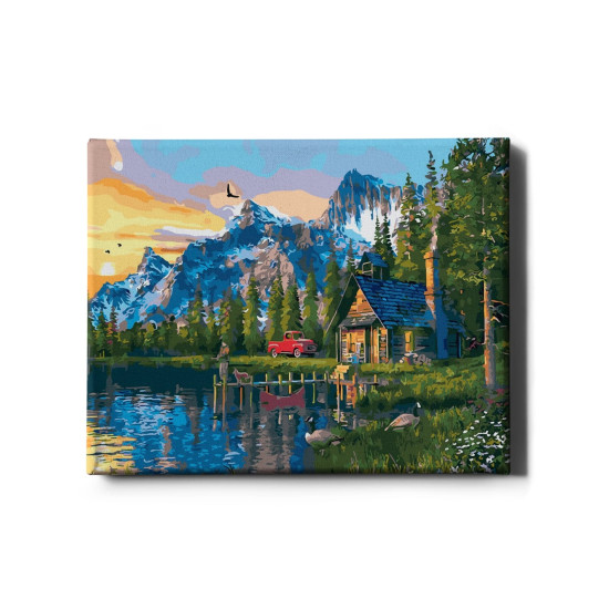 Tapymas pagal numerius, Žvejo namas, 40x50, Oh-art, ANG175