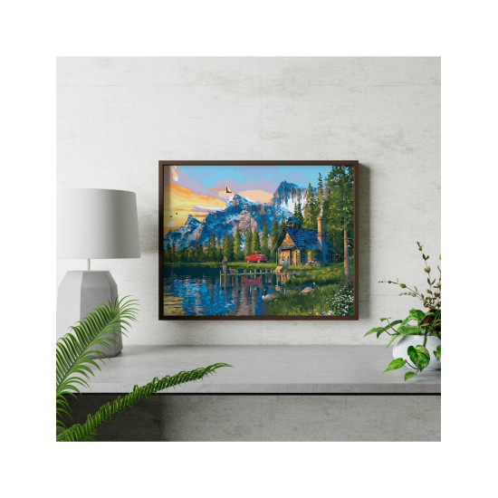 Tapymas pagal numerius, Žvejo namas, 40x50, Oh-art, ANG175