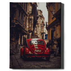 Glezna pēc numuriem, Sarkans auto, 40x50, Oh-art, ANG032