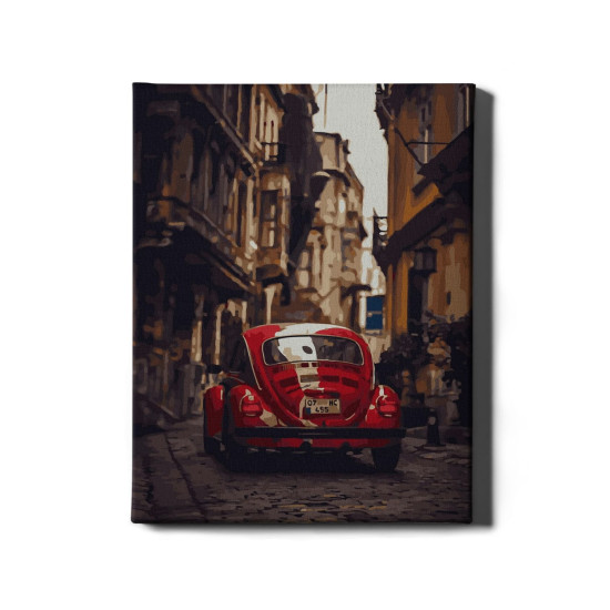 Tapymas pagal numerius, Raudonas automobilis, 40x50, Oh-art, ANG032