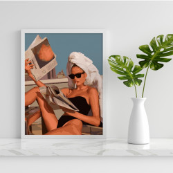 Painting by numbers, Woman on the Beach, 40x50, Oh-art, ANG138