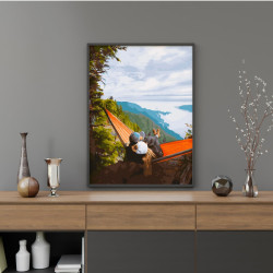 Tapymas pagal numerius, Poilsis hamake, 40x50, Oh-art, ANG063
