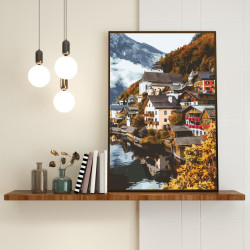 Glezna pēc numuriem, Kalnu ainava, 40x50, Oh-art, ANG061