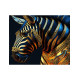 Glezna pēc numuriem, Pozlātā zebra ar zelta krāsu, 40x50, Oh-art, JX1051