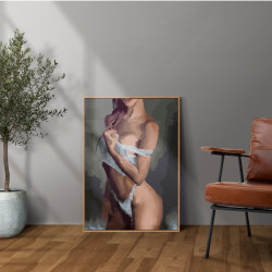 Glezna pēc numuriem, Skaistais siluets, 40x50, Oh-art, ANG277
