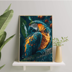 Glezna pēc numuriem, Skaista papagailis, 40x50, Oh-art, ANG374