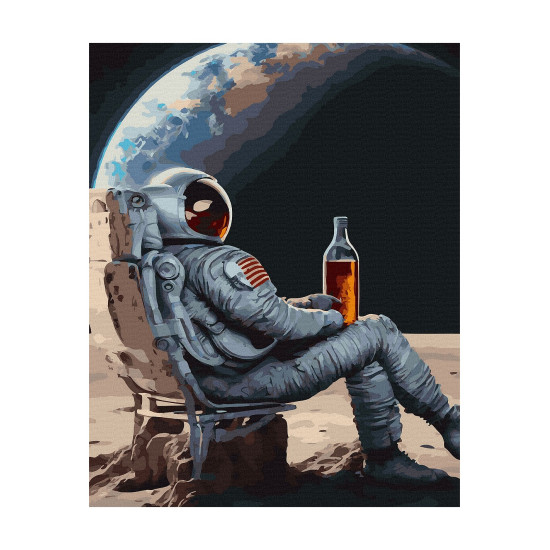 Tapymas pagal numerius, Kosmonautas per pertrauką, 40x50, Oh-art, ANG329