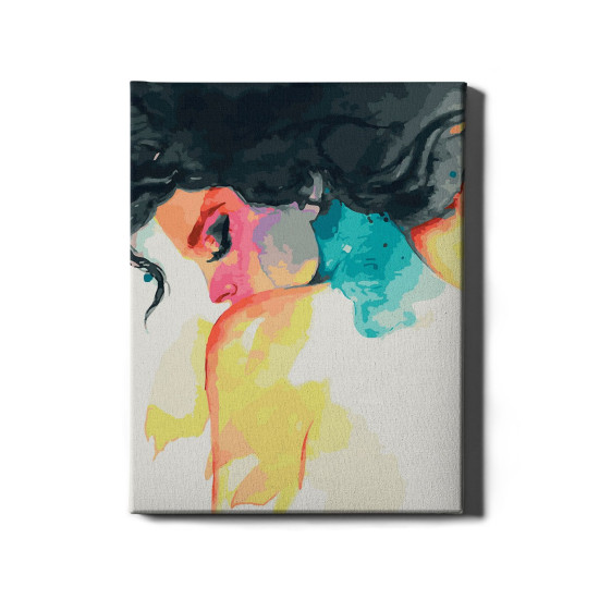 Glezna pēc numuriem, Delikāta sieviete, 40x50, Oh-art, ANG358