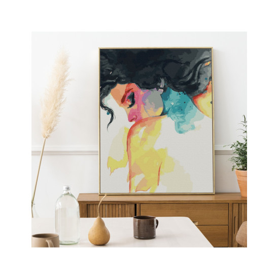 Glezna pēc numuriem, Delikāta sieviete, 40x50, Oh-art, ANG358