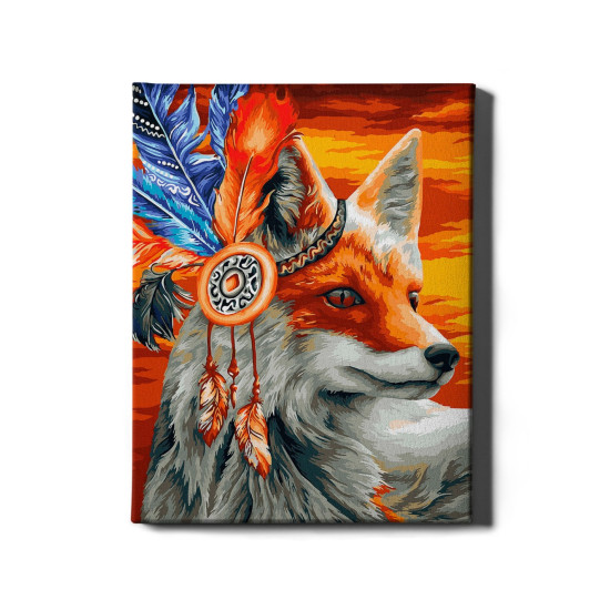 Tapymas pagal numerius, Lapė šamanas, 40x50, Oh-art, ANG317