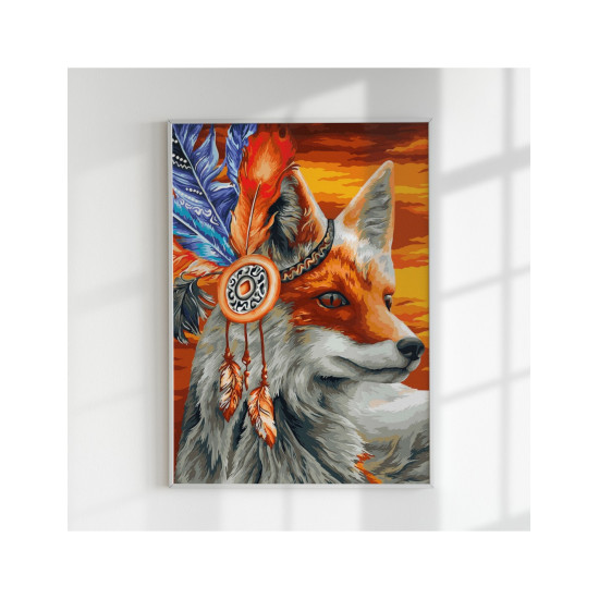 Tapymas pagal numerius, Lapė šamanas, 40x50, Oh-art, ANG317