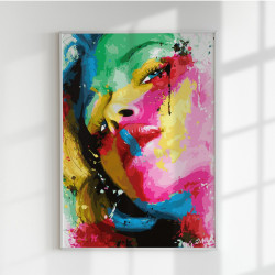 Glezna pēc numuriem, Sieviete krāsās, 40x50, Oh-art, ANG318