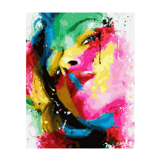 Tapymas pagal numerius, Moteris dažuose, 40x50, Oh-art, ANG318
